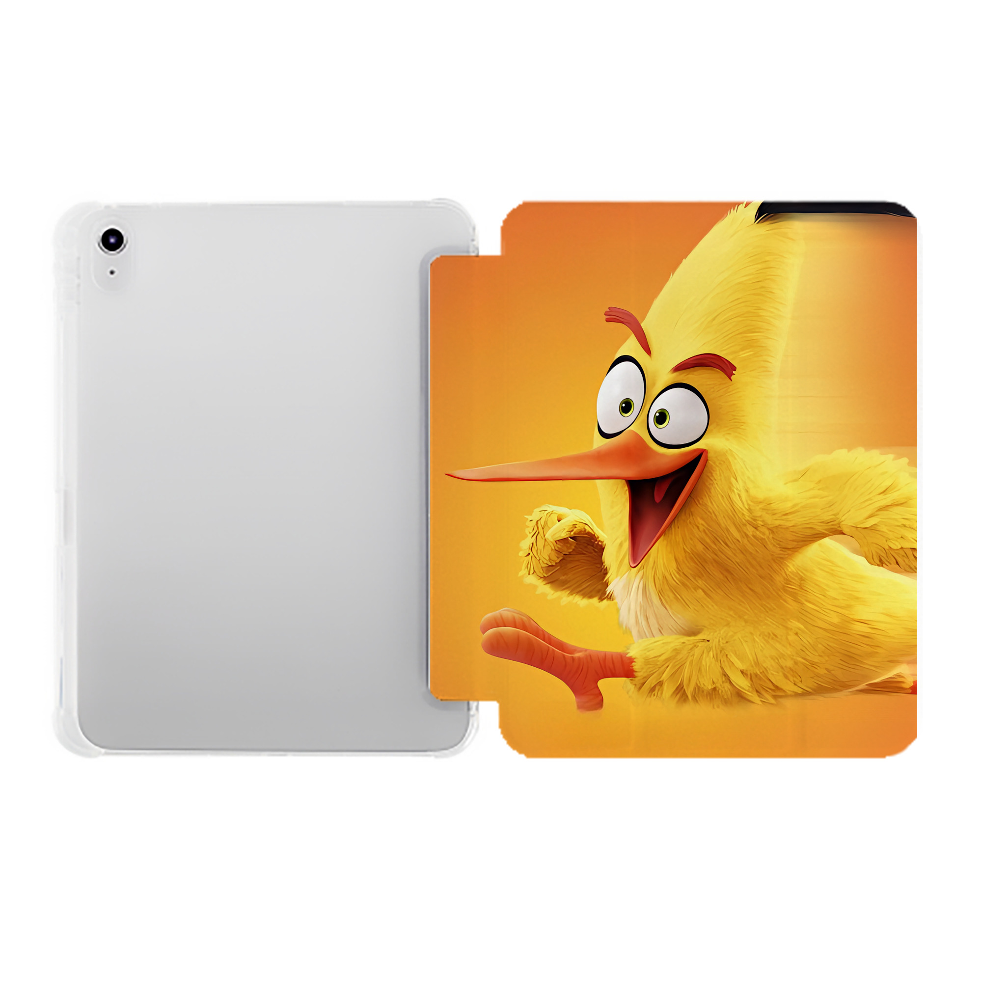 （画像用） Angry Birds アングリーバード IPad ケース ペン収納付き 三つ折りスタンド PUレザー×シリコン 対応機種9.5/10.5/10.9インチ